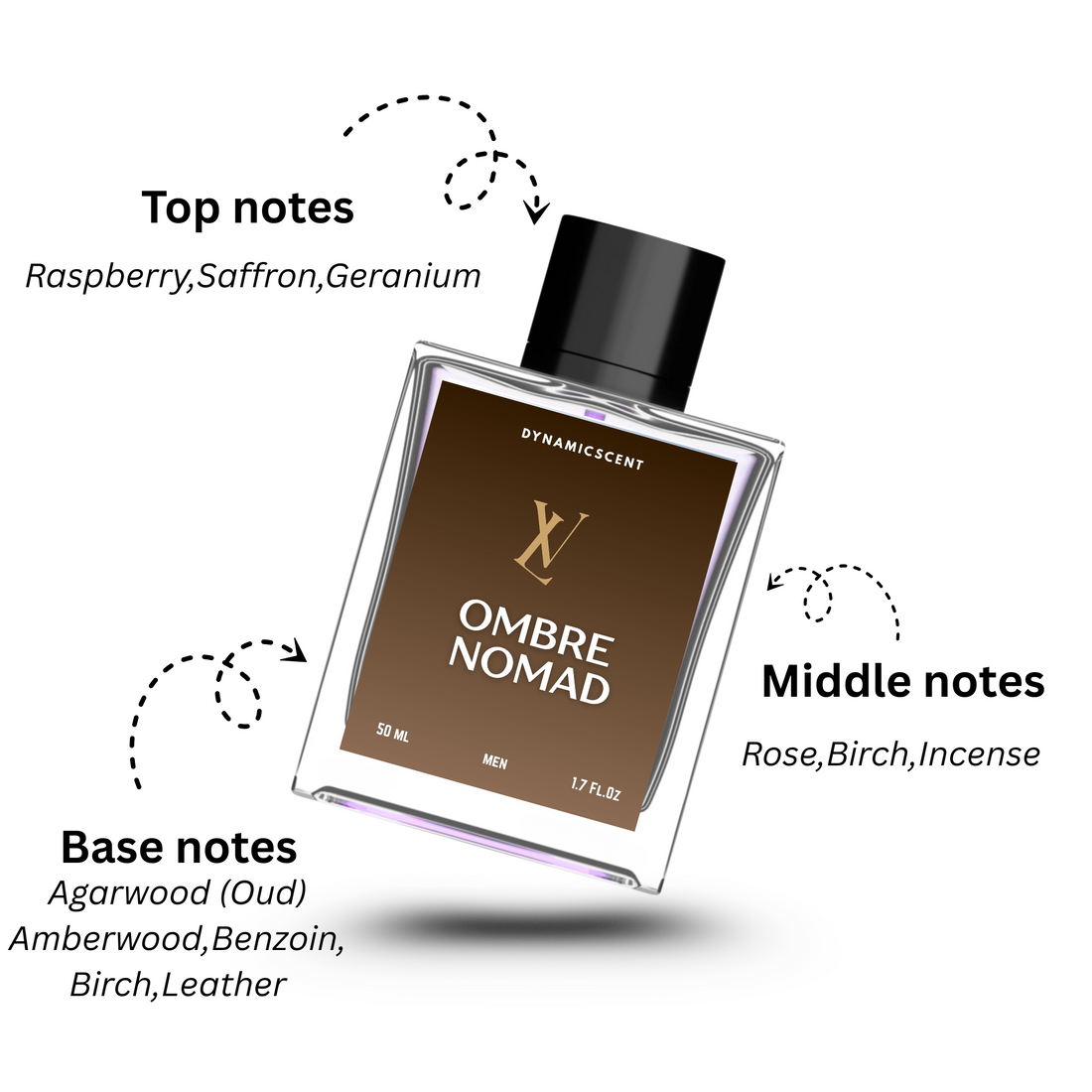 Louis Vuitton Ombre Nomade Eau de Parfum by Dynamic Scent – 50ml (Men)