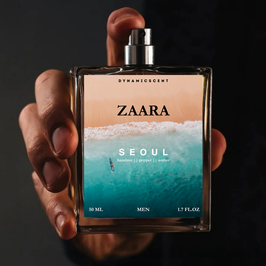 ZAARA Seoul Perfume - 50ml | Men’s Fragrance | Hazelnut, Pepper & Amber