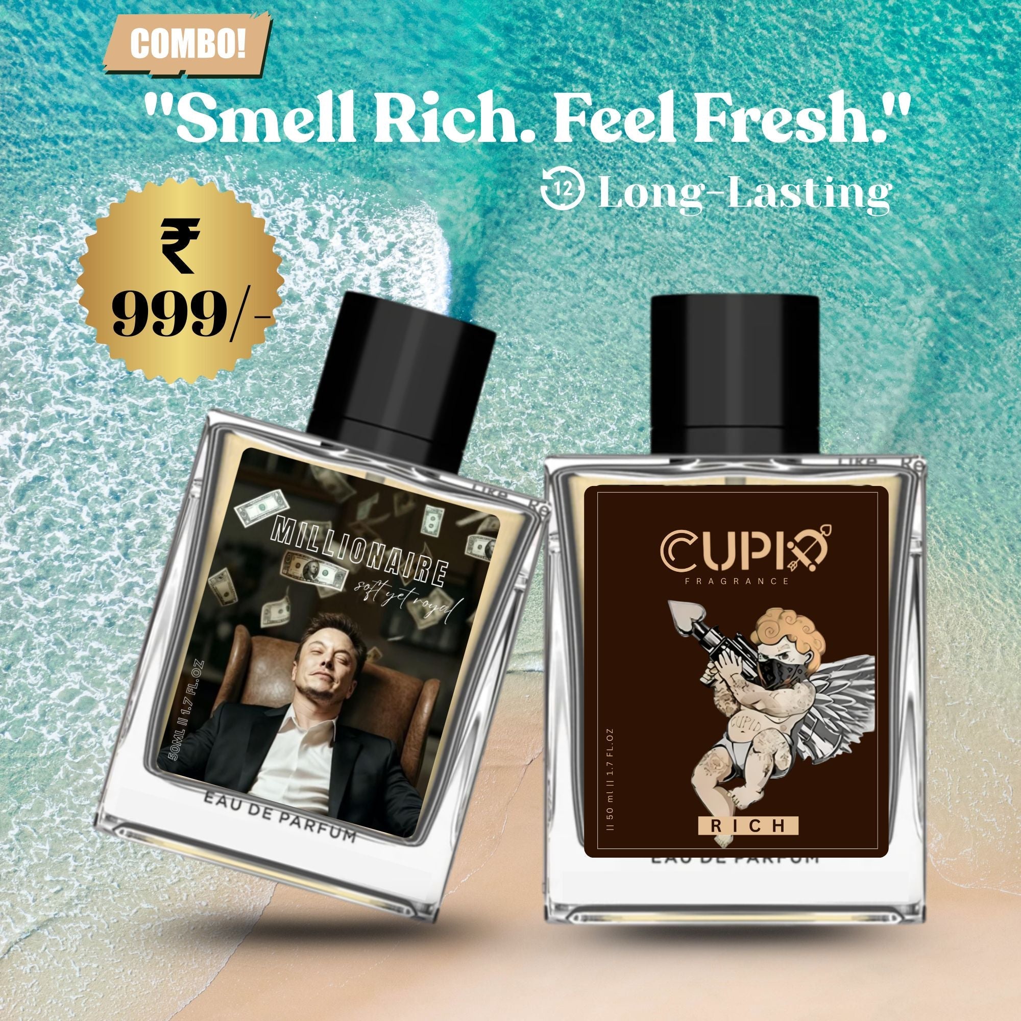 Perfume Combo - Millionaire + Cupid Rich | 50ml Eau De Parfum