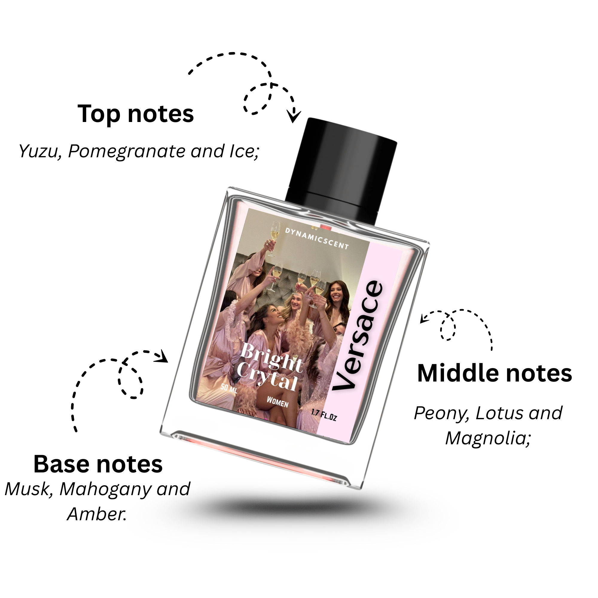 Versace Bright Crystal Eau de Toilette by Dynamic Scent – 50ml (Women)