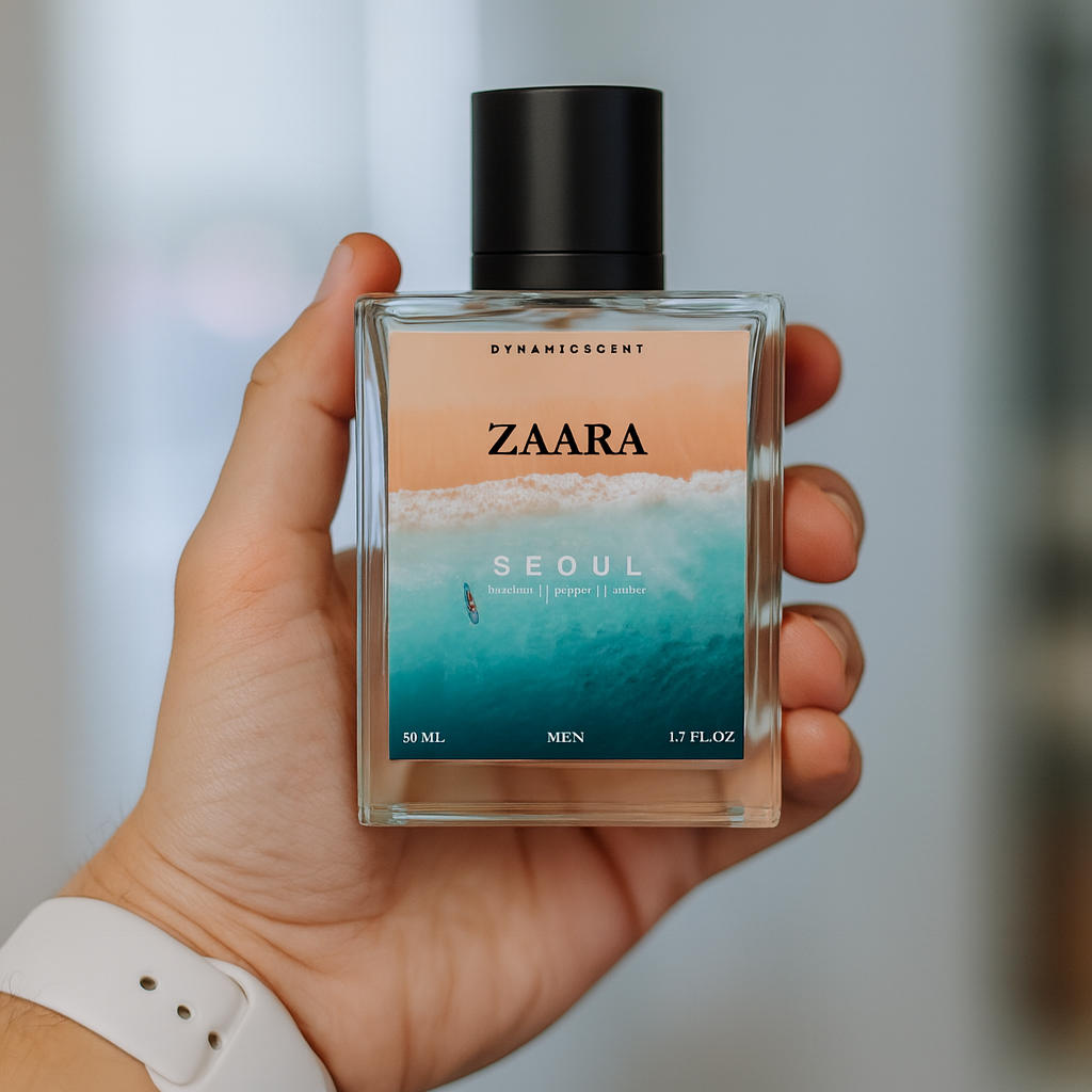 ZAARA Seoul Perfume - 50ml | Men’s Fragrance | Hazelnut, Pepper & Amber
