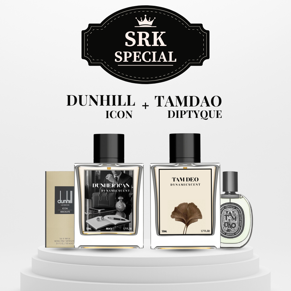 SRK Special Combo – Dunhill ICON + Tamdao Diptyque Inspired Perfumes (50ml Each)